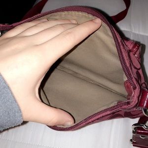 Coach maroon purse